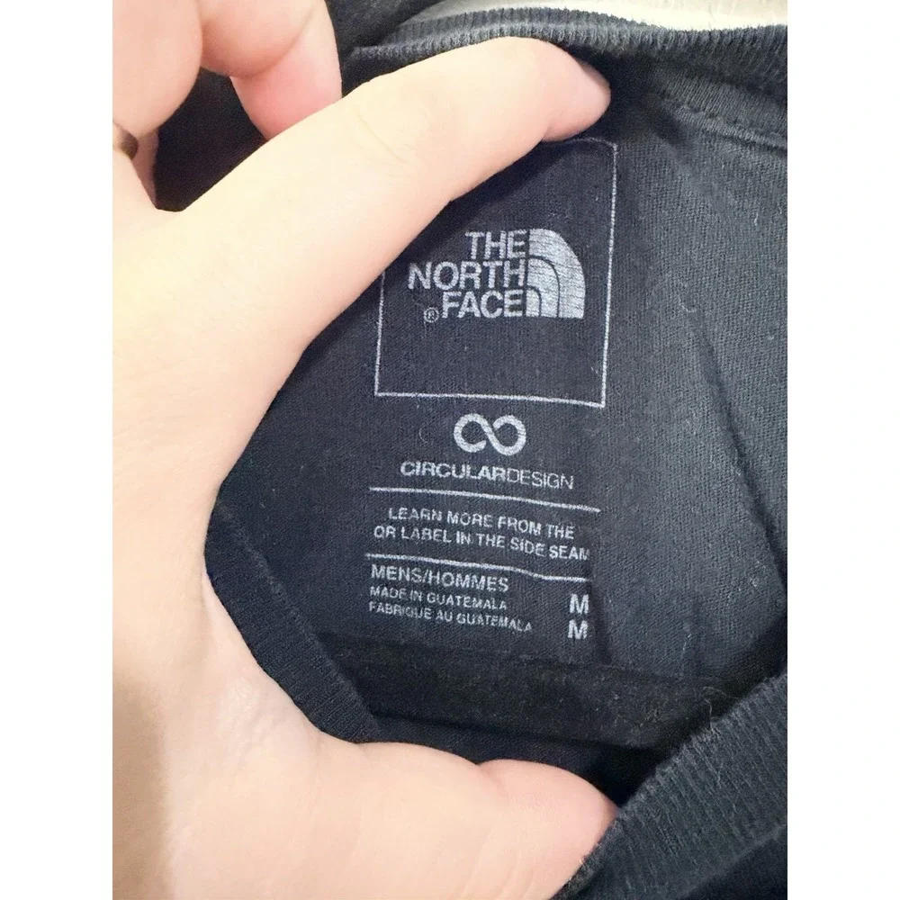 The North Face Men's M Black Graphic T Shirt Never Stop Exploring Logo